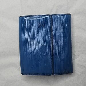 LOUIS VUITTON ELISE BLUE EPI LEATHER WALLET